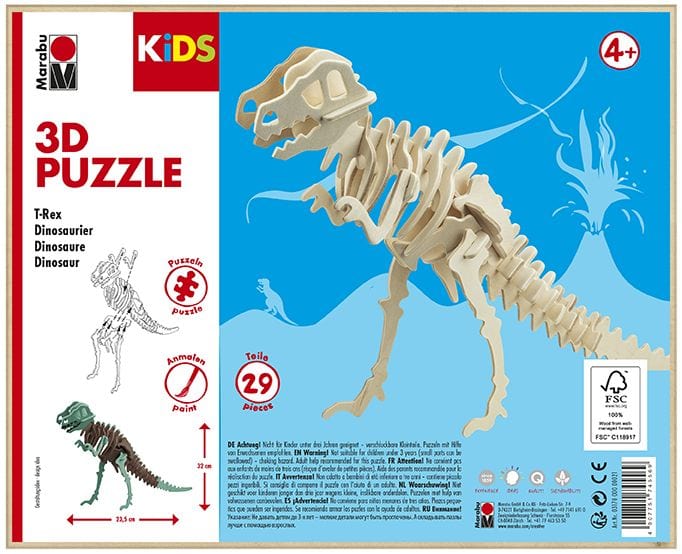 3D Puzzle Age 4+ Dinosaur
