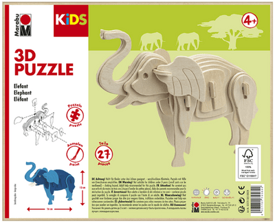 3D Puzzle Age 4+ Elephant