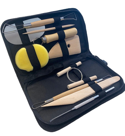National Art Materials Accessory Pottery Tool set in case