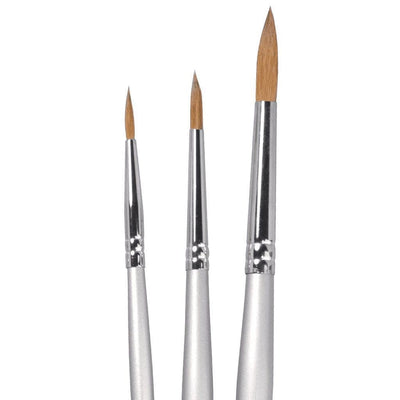 NAM Silver Sable Round Brushes Set Of 3