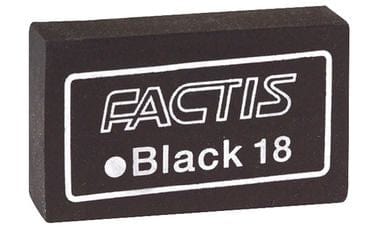 National Art Materials Eraser Factis Black 18 Eraser