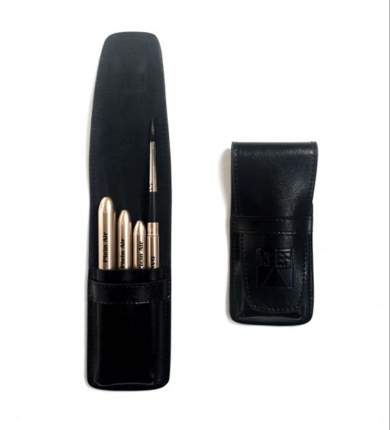 Neef Brush Wallet Leather Pocket Brush Wallet Black