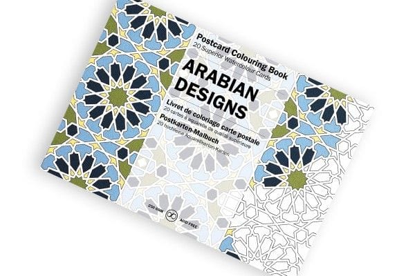Postcard Colouring Book, Arabian Designs
