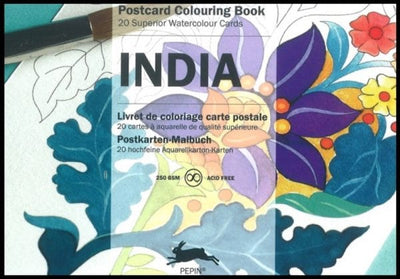 Postcard Colouring Book, India