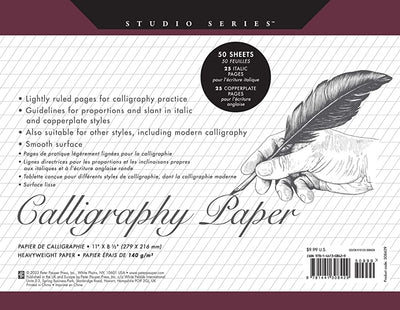 Peter Pauper Press Pad Studio Series Calligraphy Paper