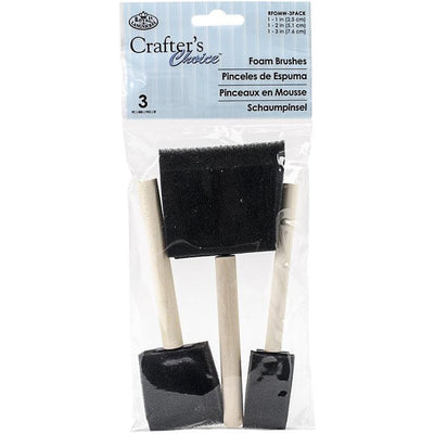 Royal and Langnickel Foam Brushes in 3 pack
