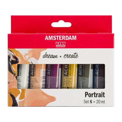 Royal Talens Acrylic Paint Amsterdam All Acrylics (6 x 20ml Tubes)