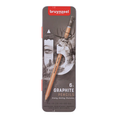 Royal Talens Pencil Bruynzeel Expression Graphite Pencil Set x 6