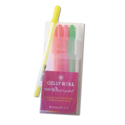 Sakura Packs and sets Gelly Roll Moonlight & White Gel Ink Pens Set of 6 Morning Set of 6
