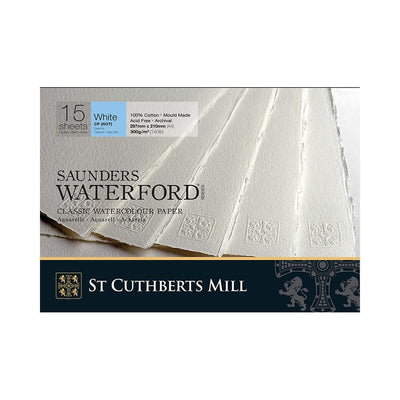 Saunders Waterford Classic Watercolour Paper Block, Rough White