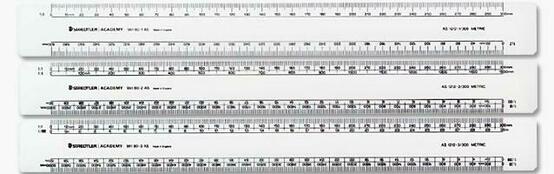 Mars 961 Reduction Scale Ruler