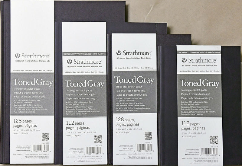 Strathmore Art Journal 400 Series Toned Grey Hardcover