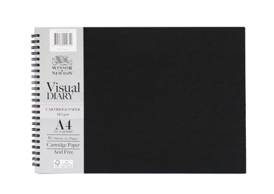 Winsor & Newton Visual Diary Winsor and Newton Visual Diary, Wire Bound A4 Landscape. 110gsm