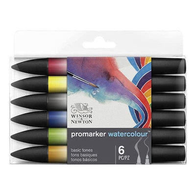 Winsor & Newton Watercolour Marker Winsor & Newton Watercolour Promarker Set of 6